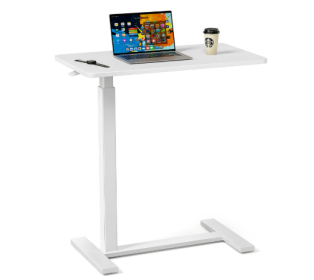 Adjustable Mobile Bed Table, Computer Desk, Mobile Standing Table