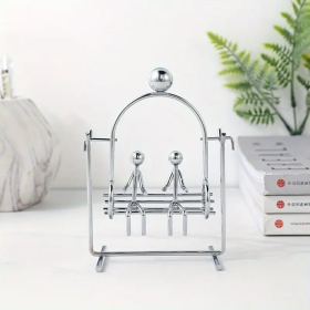A Swinging Balance Small Iron Ornament, Newton's Physical Mechanics Desktop Decoration, Office Relax Toy Gift