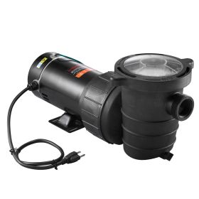 VEVOR Swimming Pool 2.0HP 115V 1500W, Single Speed Pumps For Above Ground Pool, Strainer Basket, 5400 GPH Max. Flow, ETL Certification