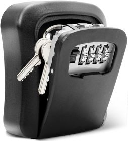 4 Digit Key Safe Lock Box Combination Wall Mount Security Storage Case Organizer