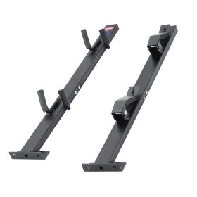 VEVOR Trimmer Rack, 2 Place Weeder Trimmer Rack, Trim Holder Trailer Rack Carrier With Zinc Alloy Password Lock, Mount On Landscape Truck Trailer Encl
