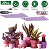 2Pcs Ultra-Thin LED Grow Lights for Indoor Plants with 126Pcs LEDs Full Spectrum Under Cabinet Plant Growing Light Panel 3/9/12H Timer 9 Dimmable Leve