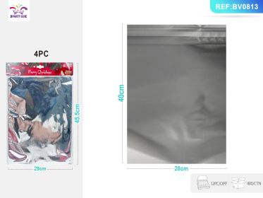 Silver Aluminum Film Self-adhesive Bag 4PC