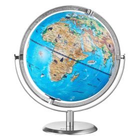 VEVOR Educational Globe For Kids, Interactive AR World Globe With AR Golden Globe APP LED Night Lighting , STEM Toy Gifts For Kids Compatible With And