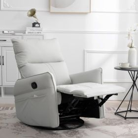360  Swivel Rocking Recliner Chair, Nursery Glider, Modern Small Rocker