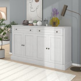 TREXM Kitchen Sideboard Buffet With 2 Drawers & 4 Doors Adjustable Shelves