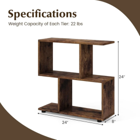 Transform Your Space With These Stylish 2-Tier Wooden Bookcases