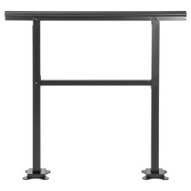 VEVOR Outdoor Handrail 165LBS Load Handrail Outdoor Stairs Aluminum Stair Handrail Outdoor Stair Railing Transitional Range From  Staircase Handrail F