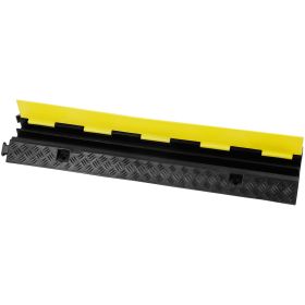 VEVOR 5 PCs Cable Protector Ramp 2 Channel 12000 Lbs Load Wire Cable Cover Ramp