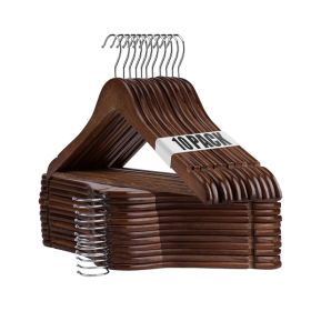Walnut Hangers. Heavy-duty, Non-slip, Durable, Perfect For Organizing Coats, Shirts, Jackets, Pants, Suits, Saving Closet Space - No Shipping On Weeke
