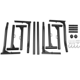VEVOR Truck Rack, 46-71inch Extendable Truck Ladder Rack, 800 Lbs Capacity Steel Ladder Rack For Truck With Non-Drilling J-bolts, Heavy Duty Truck Bed