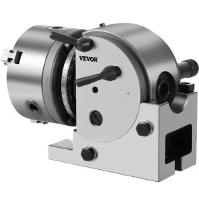 VEVOR Dividing Head BS-0 5Inch 3 Jaw Chuck Dividing Head Set Precision Semi Universal Dividing Head For Milling Machine Rotary Table Tailstock Milling