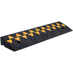 VEVOR Rubber Curb Ramp Rise Height Sidewalk Curb Ramp, Driveway Ramp For Curb, 15T Heavy Duty Rubber Ramp For Forklifts, Trucks, Buses, Cars, Wheelcha