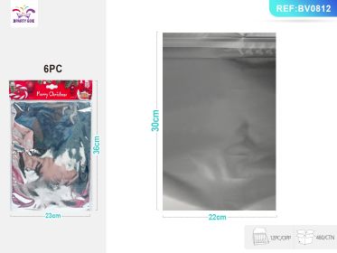 Silver Aluminum Film Self-adhesive Bag 6PC