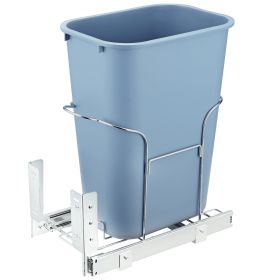 VEVOR Pull-Out Trash Can, 35L Single Bin, Under Mount Kitchen Waste Container With Slide, Handle And Door Mounting Kit, 110 Lbs Load Capacity Heavy Du