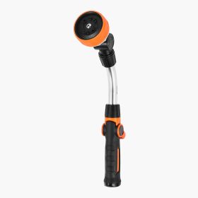 Heavy Duty Garden Hose Wand 15-Inch Long With 8 Spray Patterns & Swivel Head