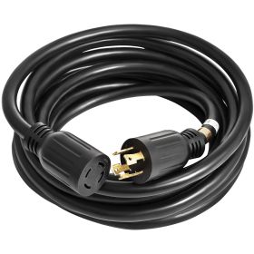VEVOR  40Ft 30 Amp Generator Extension Cord 4 Wire 10 Gauge Generator Cord 125V 250V Generator Power Cord Twist Lock Connectors