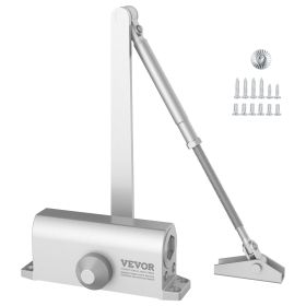 VEVOR Door Closer, Automatic Door Closer Commercial Or Residential Use For Door Weights 100 Lbs, Adjustable Size Hydraulic Buffer Door Closers Heavy D