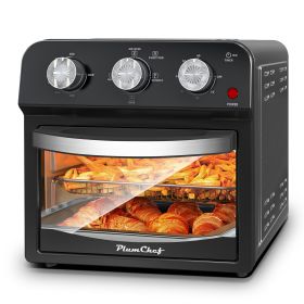 12.5 Qt Air Fryer With Advanced Multi-Function Cooking Grill, Air Fry, Defrost, Bake, Presets For French Fries, Pizza, Chicken, Fish, And Toast, Dual