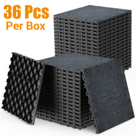 Carpet Floor 12 Patio Deck Tiles, DIY Module Interlocking Decking Carpet,Easy And Quick Installation Court Tiles For Porch Poolside Balcony Backyard 3
