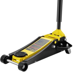 VEVOR Floor Jack, 3 Ton Low Profile Floor Jack, Heavy-duty Steel Racing Floor Jack With Dual Pistons Quick Lift Pump, Floor Jack Lifting Range