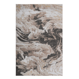 LOOM  LUXE Collection 8X10 L.Brown Abstract Non-Shedding Living Room Bedroom Dining Home Office Stylish And Stain Resistant Area Rug