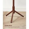 Sturdy Solid Wood Coat Rack in White Finish with 8 Hooks