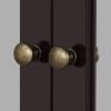 Espresso Brown 2-Door Wall Mounted Medicine Cabinet Bathroom Mirror with Shelf