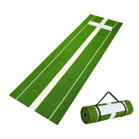 VEVOR Softball Pitching Mat, 10' X 3' Softball Pitching Mound, Antislip Antifade Rubber Softball Pitching Training Aid, Pitch Practice Mat For Pitcher