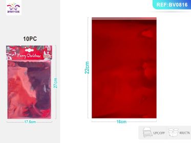 Red Aluminum Film Self-adhesive Bag 10PC