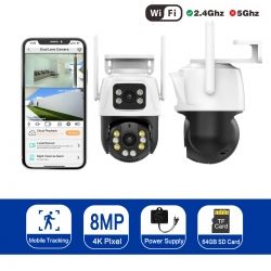 4K 8 Megapixel 2-lens Surveillance Camera