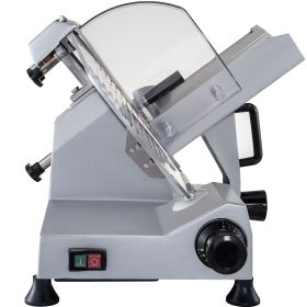 VEVOR Commercial Meat Slicer, 320W Electric Deli Food Slicer, 12 Inch Carbon Steel Blade Electric Food Slicer, 350-400RPM Meat Slicer, 0-0.6 Inch Adju