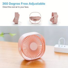 New Desktop Small Fan, Portable Office Student Dormitory Home Mini Fan Silent - Random Color - Prohibited From Sale On Amazon Platform