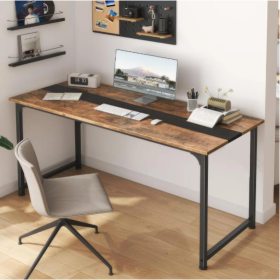 Computer Desk Large Office Desk, 79.5 Inch Gaming Desk Writing Desk Work Desk For Home Office, Study, Modern Simple Wooden Desk, Large Legroom, Metal
