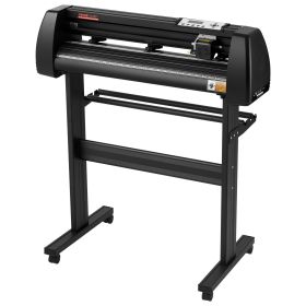 VEVOR Vinyl Cutter Machine, 28inch Vinyl Plotter, LCD Display Plotter Cutter, Adjustable Double-Spring Pinch Rollers Sign Cutting Plotter, Plotter Wit