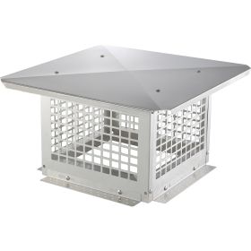 VEVOR Chimney Cap, 12 X 12 Inch, 304 Stainless Steel Fireplace Chimney Cover, Not Easily Toppled & Practical Accessories & Easy Installation, Fits Mes