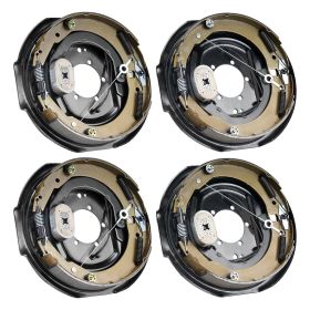 VEVOR Electric Trailer Brake Assembly, Pairs Self-Adjusting Electric Brakes Kit For 7000 Lbs Axle, 5-Hole Mounting, Backing Plates For Braking System