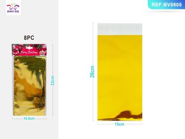Gold Aluminum Film Self-adhesive Bag 8PC