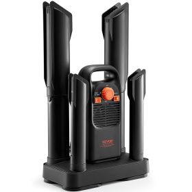 VEVOR Detachable 4-Tube Shoe Dryer With Timer And Quick Drying Black & Orange,Ultra Silent, Quick Drying For Work Boots, Ski Boots, Sneakers, Gloves,