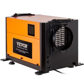 VEVOR 125 Pints Commercial Dehumidifier With Drain Hose For Crawl Spaces, Basements Warehouse & Job Sites, Large Capacity Dehumidifier For Water Damag