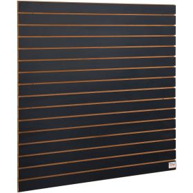 VEVOR Slatwall Panels, 4 Ft X 2 Ft Black Garage Wall Panels , Heavy Duty Garage Wall Organizer Panels Display For Retail Store, Garage Wall, And Craft