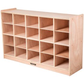 VEVOR Cubby Wooden Storage Unit 20 Cubby Storage Unit Classroom 30 Inch High Plywood Wooden Cubbies For Classroom
