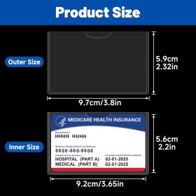 Transparent PVC Card Protective Cover, 20 Pieces Per Pack Plus One Cardboard Card