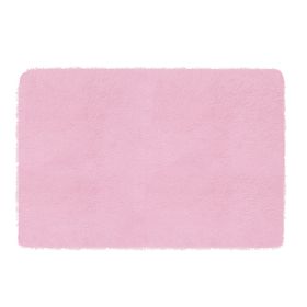 Fluffy Bedroom Rug 4’ x 2.6’ Anti-Skid Shaggy Area Rug Decorative Floor Carpet Mat for Nursery Bedroom Living Room (Option: RugFloorMatPink)
