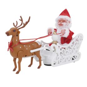 Christmas Santa Claus Doll With Music Electric Toy Over The Wall Climbing Chimney Cartoon Christmas Gift Need To Assemble Without Battery (Option: Santa Claus)