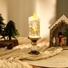 Flameless Vintage Christmas Lights LED Decorative Table Lamps Electronic Christmas Night Lights For Home Outdoor Porch And Christmas Table Centerpiece (Option: Style1)
