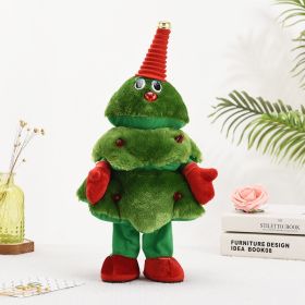 Singing Dancing Christmas Tree, Electric Wiggle Stuffed Christmas Tree Plush To Y With 8 Music Song, Lights, Animated Christmas Tree Table Cute Decora (Option: No instrument)