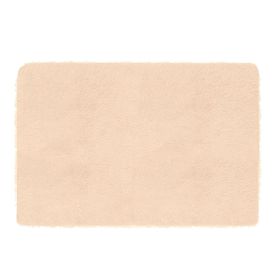 Fluffy Bedroom Rug 4’ x 2.6’ Anti-Skid Shaggy Area Rug Decorative Floor Carpet Mat for Nursery Bedroom Living Room (Option: RugFloorMatBeige)