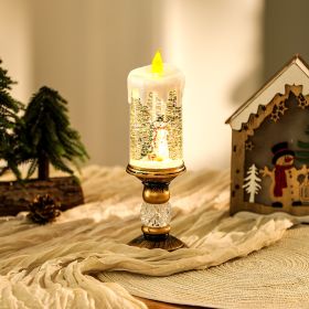 Flameless Vintage Christmas Lights LED Decorative Table Lamps Electronic Christmas Night Lights For Home Outdoor Porch And Christmas Table Centerpiece (Option: Style3)